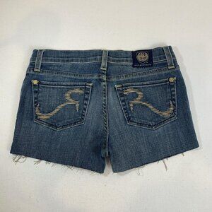 Rock Republic Gold Accented Blue Denim Shorts - Perfect for Summer Style!